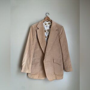 Vintage H Bar C Corduroy California Ranchwear Western Blazer Coat pit To Pit 22”